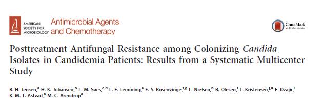 03/2013-02/2014 Dánsko, 12 nemocnic 63 % pacientů z JIP, 27 % z chirurgie do studie bylo zahrnuto 193 epizod kandidemie, 205 izolátů Candida spp.