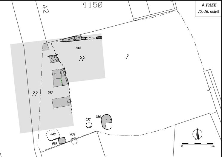 Antonín Zůbek: Vývoj historické zástavby parcely č. 1149/3 při Kopečné ulici v Brně 4. fáze stavebního vývoje (15. 16.