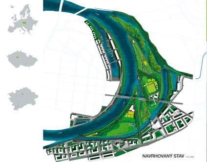 2. cena návrh Řešení akceptuje povodně a záplavy jako součást fungování území a hledá nekonfliktní řešení vztahu města a přírodních jevů.