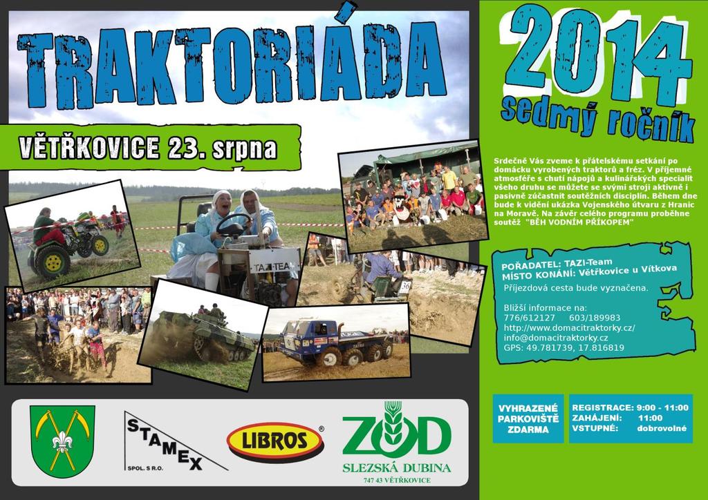 TAZI-TEAM VĚTŘKOVICE SPOLEČENSKÁ RUBRIKA ŽIVOTNÍ JUBILEA V MĚSÍCI SRPNU OSLAVÍ 85 let pan Hopp Josef 75 let paní Lamlová Gerlinda 70 let paní Hoppová Zdenka 85 let pan Vladař Vladimír 70 let paní