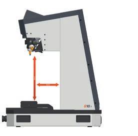 points MĚŘENÍ DÉLKY PRASKLINY Crack length measurement Posun os / Stroke axis X 300 / Y 150mm Velký vysoce přesný XY stolek