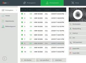 jako Excel (CSV přes export konfi gurátor) - Standardizované detaily o každém vtisku - Protokol