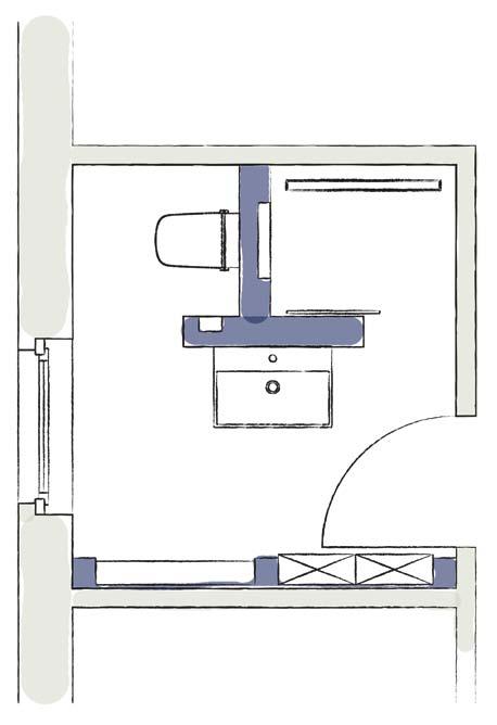 Možnosti plánování 10 11 zóna umyvadla sprchový prostor U nových staveb nebo renovacích: prostřednictvím sanitárních stěn a systému sprchových žlábků, mohou být i menší místností kompletně vybaveny a