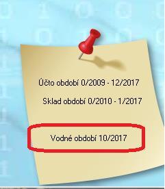 Obrázek: Menu program Vodoměry pořízení nového vodoměru V nabídce evidence vodoměrů software od nové verze umožňuje při pořízení nového vodoměru automatické vložení pohybu vodoměru jako jeho nákup.