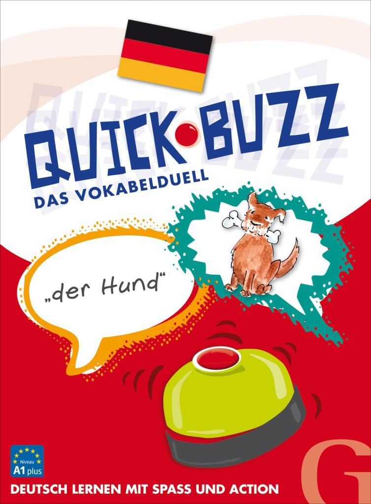 Hry Quick Buzz Das Vokabelduell Deutsch (995862) V této hře pro bystré hlavy jde o to, rychle reagovat a šikovně kombinovat. Tak si můžete hravou formou procvičovat slovíčka na úrovni A1 B1.