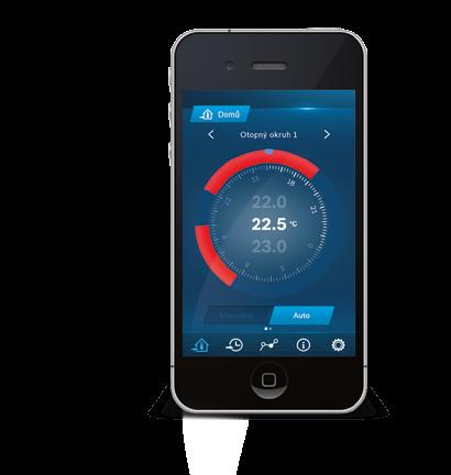 Aplikace Buderus EasyControl Aplikace Buderus EasyControl ve spojení s modulem Logamatic web a za pomoci regulace Logamatic EMS plus umožňuje pohodlné řízení systému vytápění přes iphone, ipad, ipod