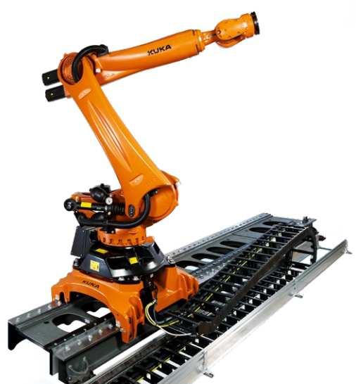 Ústav výrobních strojů, systémů a robotiky Str. 15 Průmyslový robot je vybaven pohony v rotačních nebo lineárních osách, dále potřebnými senzory pro monitorování stavu, ve kterém se robot nachází.