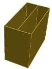 mm. Box má otevřenou horní část s minimálním rádiusem všech hran R = 5 mm. P ř í l o h a č. 1 b) Hammer box Obr.