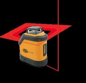 CL1D a zelený laserový paprsek pro CL1D-G, 2 roviny (1x vertikální, 1x 360 horizontální), snadné a rychlé použití CL1D-G model CL1D model Červený laserový paprsek pro CL3D a zelený laserový paprsek