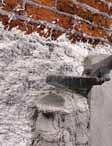 13.4 Odvlhčení zdiva s použitím pojiv a malt na omítky Mape-Antique MC Solím odolná malta na bázi vápna a ECO-PUCOLÁNU, určená ke zhotovení odvlhčovacích makroporézních omítek na opravy stávajícího