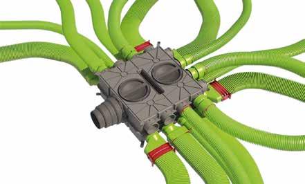 Distribuční boxy Distribuční boxy jsou důležitou součástí radiální potrubního systému. Jsou spojením mezi ventilační jednotkou a vyústkami v místnostech.