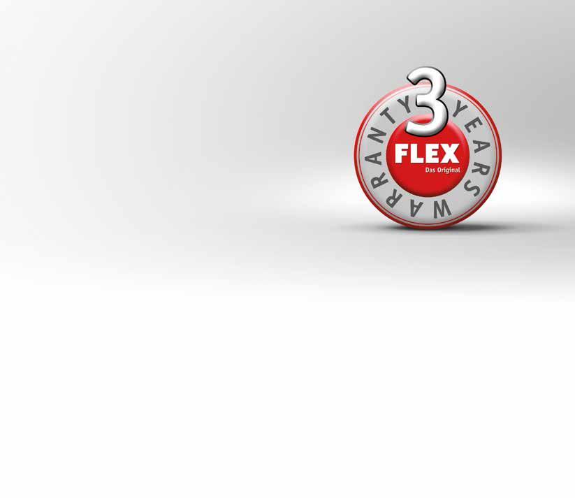 Jednoduše se zaregistrujte a využívejte 3-letou záruku. FLEX Service-App FLEX servisní aplikace je dalším jasným plusem pro uživatele FLEX elektronářadí.