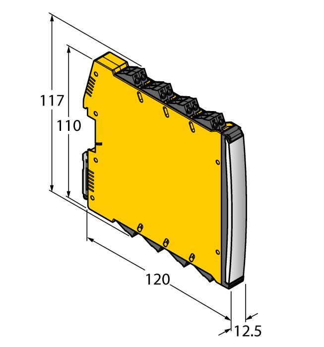 30 mm BTS-DSU35-EU2 6900455 Montážní sada pro dvojité senzory (puk); zatlumení v koncové poloze; rozteč otvorů na přírubě 80 x 30 mm a 130 x 30 mm; připojovací hřídel (čep hřídele) výška 20 (30) / Ø