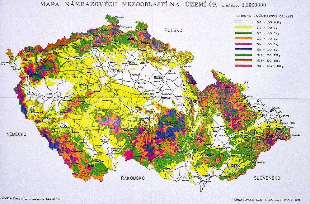 20 Mechanické požadavky Kontrolují se zatěžovací stavy při různých klimatických podmínkách + působení