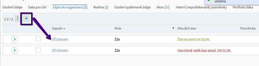 Kód ukončení (KOD_UKON) = např. Přestup na jinou ZŠ, Ukončení školní docházky - základní vzdělávání apod.