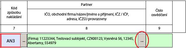 Editace údajů V případě, že chcete editovat údaje u