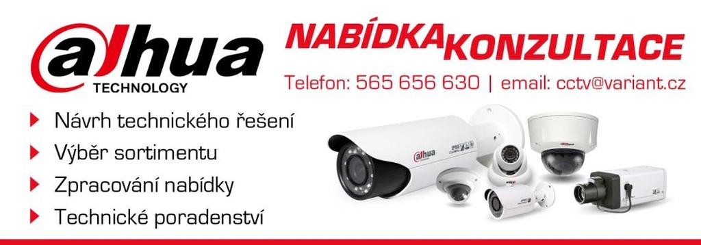 Sortiment CCTV zahrnuje veškeré technologie