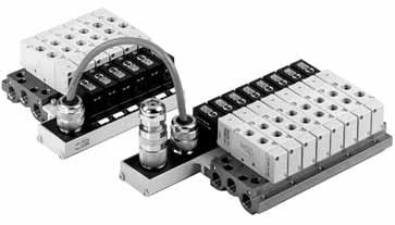 MACH 16, elektricky ovládané - Ovládání: s hlavní deskou pro ventily mono i bistabilní, možno připojit dodatečnou desku pro monostabilní - Max.