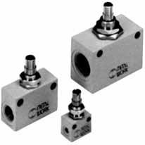 kontaktní - Stupeň ochrany: IP51 - Možno najednou instalovat ventily se třemi různými nominálními průtoky Škrtící ventily- série RFL -