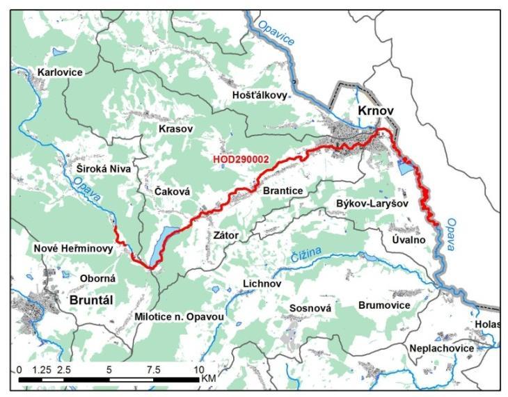 List opatření 1. Název Opatření Opava, Holasovice - N.Heřminovy - příprava a realizace opatření na ochranu před povodněmi prostřednictvím úprav toků na horní Opavě Mapka 2. Kód opatření HOD217002 3.