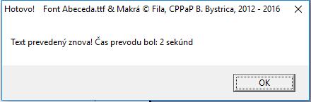 B. Opakovaný prevod po zmene veľkosti písaného písma. Teraz by sme chceli aby nadpis boli zvýraznený teda väčší. Označíme riadok a dáme veľkosť písma povedzme 36 bodov.