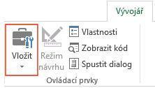 Co jsou ovládací prvky formuláře Na kartě Vývojář se nachází skupina ikon s názvem Ovládací prvky.