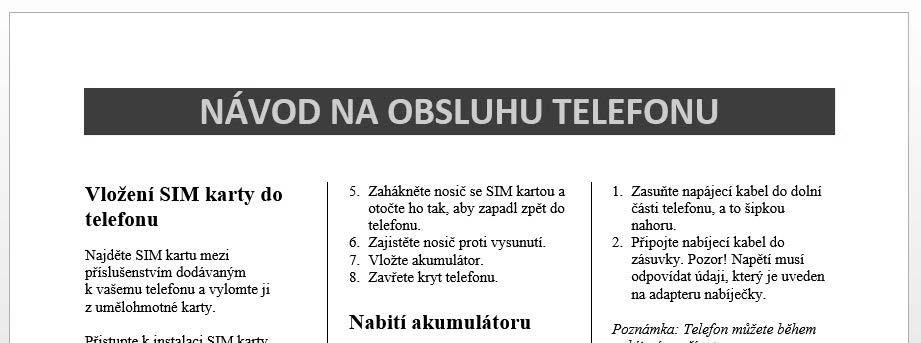 Co když ale bude v celém dokumentu jen jedna stránka, která má být naležato? Co když budete chtít mít na několika stránkách jiné záhlaví než ve zbytku dokumentu?