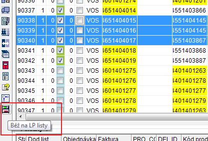 Dodací listy, Skladové přesuny odskok na LP listy Přidáno tlačítko s možností odskoku na