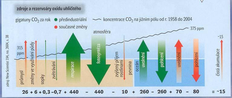 Změny koncentrace CO 2 v