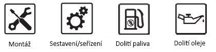 Příprava Studený start / teplý start Zastavení Skladování POZOR! Tato stručná příručka je jen krátký, schématický popis postupů zapnutí a vypnutí přístroje!