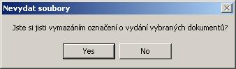 Obrázek 288: Správce dokumentů - datum vydání Vybrané vydané výkresy mohou být odebrány z vydaných výkresů odškrtnutím políčka před