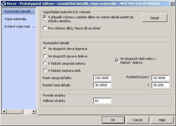 Registrace/deregistrace výkresu k modelu Funkcí Registrace výkresu k modelu a Deregistrace výkresu od modelu, z nástrojové lišty Správa výkresů (Advance základní nástrojová lišta Položkování,