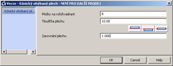 Příklad 2: Kuželový přechod z ohýbaného plechu mezi obrysy z objektů AutoCADu Obrázek 78: Kónický ohýbaný plech Nakreslete AutoCADem ve vhodných souřadných systémech dvě kružnice nebo elipsy.