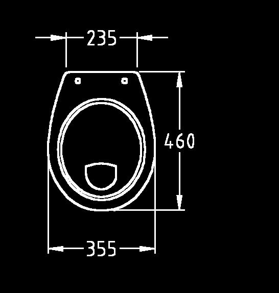 211105600 Závesné WC Plus 4 s hlbokým splachovaním, 6 l, s hĺbkou