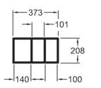 Xeno 2 Organizér do zásuvky, pozdĺžny 15 x 6,2 x 32,3 cm delenie tvaru T XENO 2 807910000 Organizér do zásuvky, priečny 15 x 6,2 x 32,3 cm horizontálne delenie 807920000 Organizér do zásuvky, priečny