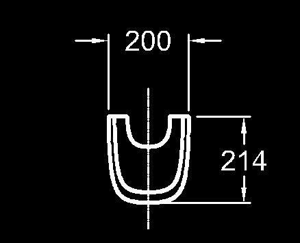 pod umývadlo 120, 140 cm  uprostred