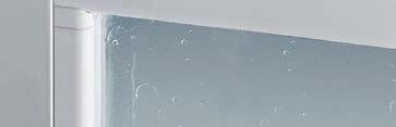 chod sprchového koutu Tloušťka skla (u variant se skleněnou výplní) 10 let záruka Nadzvednutí dveří a aretace v základní poloze Odklápění skla