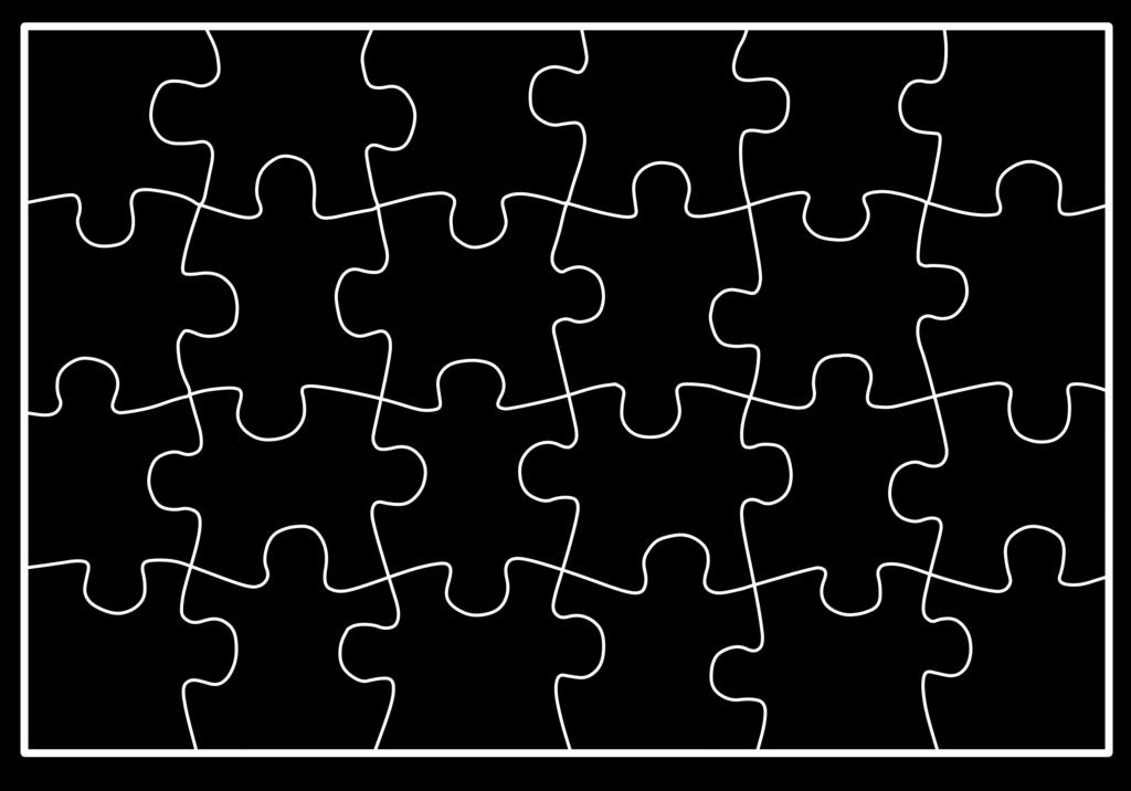 Rodinné puzzle - šablona (Vytiskněte fotku a pak dejte do tiskárny