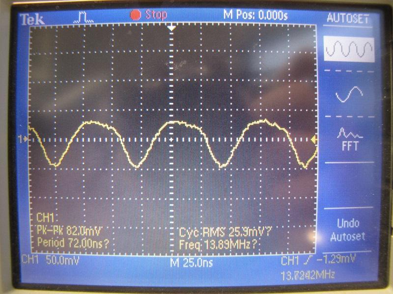 7 MHz třída A s filtrem 16: