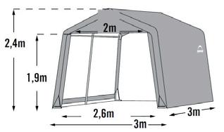 6,1 x 3,9 m Garáž