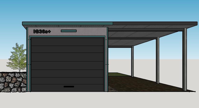 garáže zateplená garáž 3x6 PLUS Pultová střecha + suché stání 190 995,- od 224 700 Kč 8 988 euro Kontrukce: Jackel profil (žárový pozink) Klempířské prvky: pozinkovaný plech (PES 25 mic.