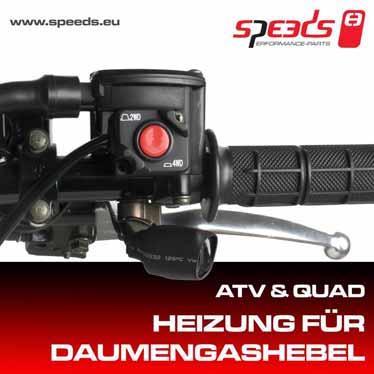 Vyhřívání palcepáčky plynu ATV / QUAD Praktické vyhřívání palce páčky