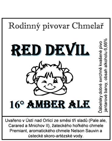 KATEGORIE C PIVAŘ 78 RED DEVIL SLÁDEK AUTORŮV TAG ALKOHOL HOŘKOST HANA CHMELAŘOVÁ ĎÁBELSKY DOBRÉ 6,7 % 62 24 BARVA O PIVU 16 ALE jantarové až červené barvy (v závislosti na šarži sladu Carared).