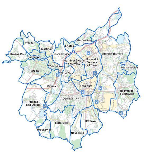 3 Základní charakteristika území 3.1 Administrativní členění Statutární město je krajským městem Moravskoslezského kraje, který leží v severovýchodní části České republiky.