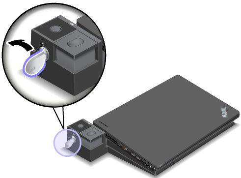 Odpojení dokovací stanice ThinkPad Počítač od dokovací stanice ThinkPad odpojíte takto: Poznámka: Model ThinkPad Basic Dock nemá zámek systému. 1. Odpojte od počítače všechny kabely a zařízení. 2.