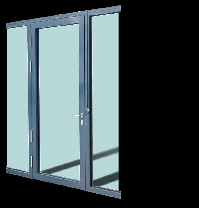 Protipožární dveře DEFENDOOR ALU se vyrábí ze systémových hliníkových profilů, speciálně upravovaných podle požadavků na požární odolnost a kouřotěsnost konstrukce.