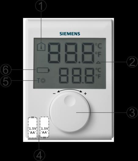 prostorový termostat RDH100. Ventily a pohony se objednávají jako samostatné položky.