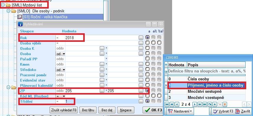 - Sestavy po jednotlivých letech uložené v pdf souboru odešlete kontaktní osobě pro kontrolu. V tomto případě budete mít 4 soubory mzdových listů.