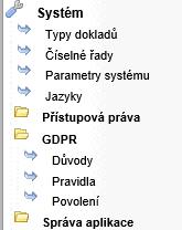 Systém WAK INTRA obsahuje funkce, které pomáhají uživatelům systému naplňovat podmínky vyplývající z Nařízení Evropského parlamentu a Rady (EU) 2016/679 ze dne 27.