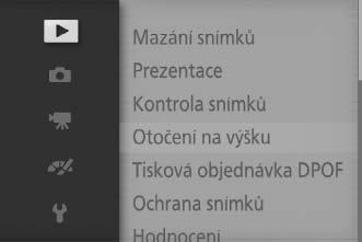 Položky menu zobrazené šedě nejsou momentálně k dispozici.